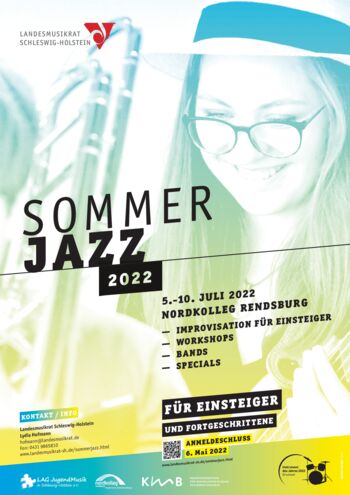 Plakat für den Sommerjazz-Kurs 2022